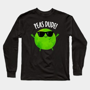 Peas Duce Cute Veggie Pea Pun Long Sleeve T-Shirt